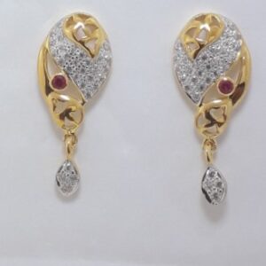 916 Gold beautiful earrings BD2307