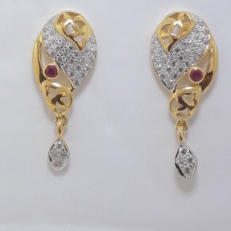 916 Gold beautiful earrings BD2307