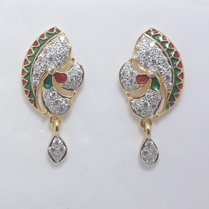 916 Gold fancy decent earrings WW0883