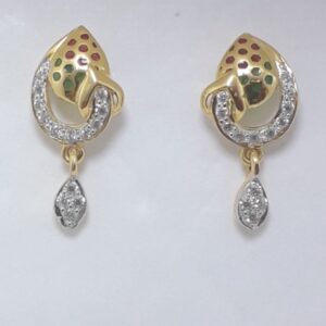 916 Gold CZ earrings TM4987