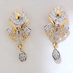 916 Gold CZ Fancy earrings