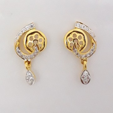 916 Gold unique earrings