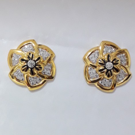 916 unique carving round earrings
