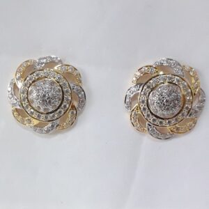 916 Gold fancy round tops