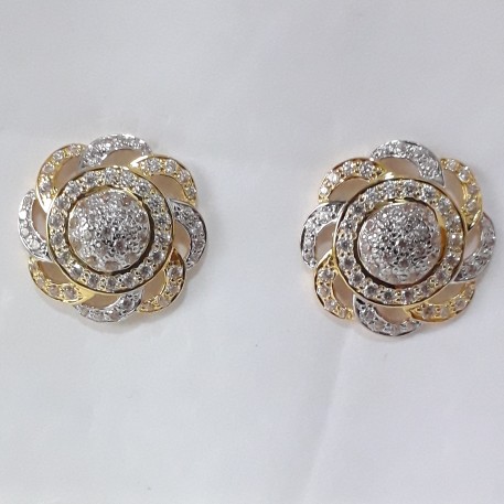 916 Gold fancy round tops
