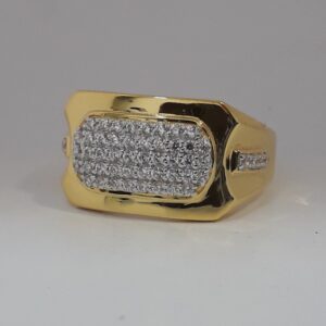 916 Gold classic ring for men MJ-CG4932