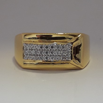 916 Gold unique gents ring MJ-ZW7785