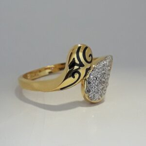 916 Gold fancy carving ring MJ-NH1974