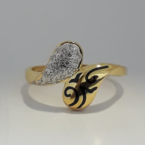 916 Gold fancy carving ring MJ-NH1974