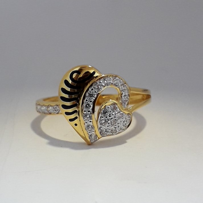 916 heart shape fancy carving ring
