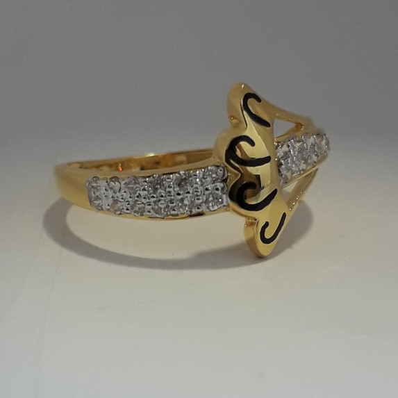 916 Gold fancy carving ring for woman MJ-ZA6511 - Image 3