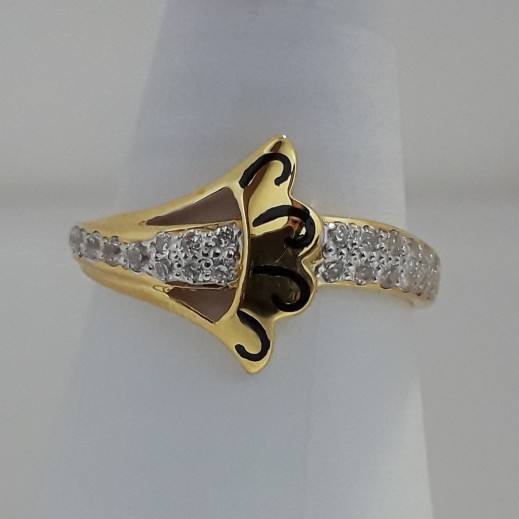 916 Gold fancy carving ring for woman MJ-ZA6511