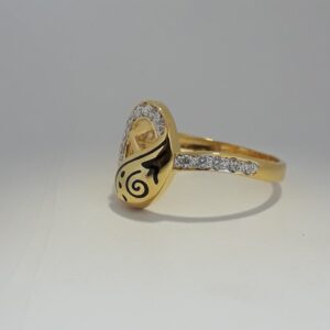 916 Gold carving ladies ring MJ-XO7053