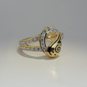 916 Gold carving ladies ring MJ-XO7053
