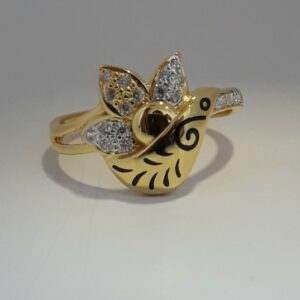 916 Gold fancy carving ladies ring MJ-WX1431