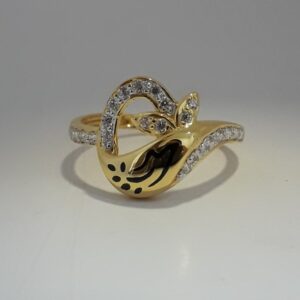 916 Gold unique carving ladies ring MJ-MB2607
