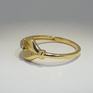 916 Gold light weight ladies ring MJ-ED5170