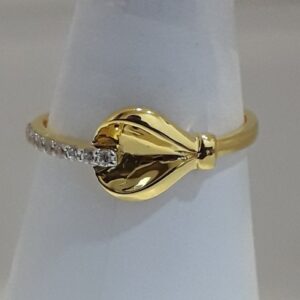 916 Gold light weight ladies ring MJ-ED5170