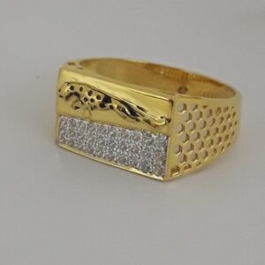 916 Gold light weight jaguar men's ring
