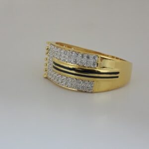 22ct unique carving gents ring