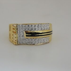 22ct unique carving gents ring