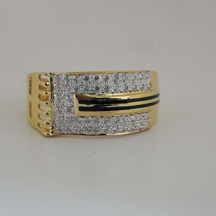 22ct unique carving gents ring