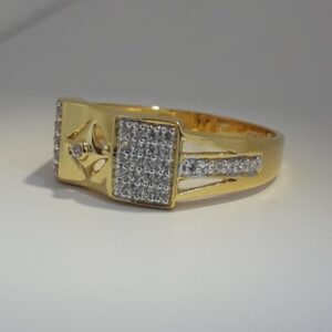 916 Gold extreme men's ring