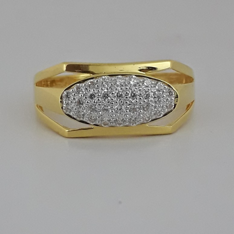 916 Gold decent men's ring