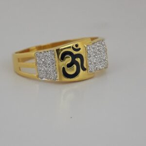 unique carving om men's ring
