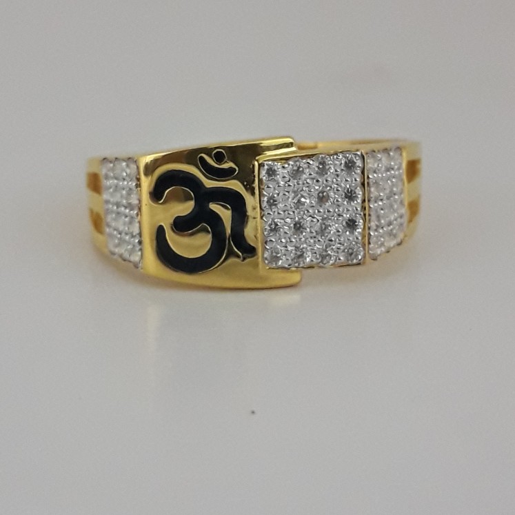 unique carving om men's ring