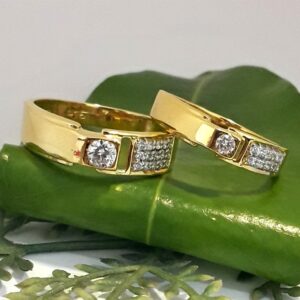 916 Gold Fancy Engagement Ring MJ-R015