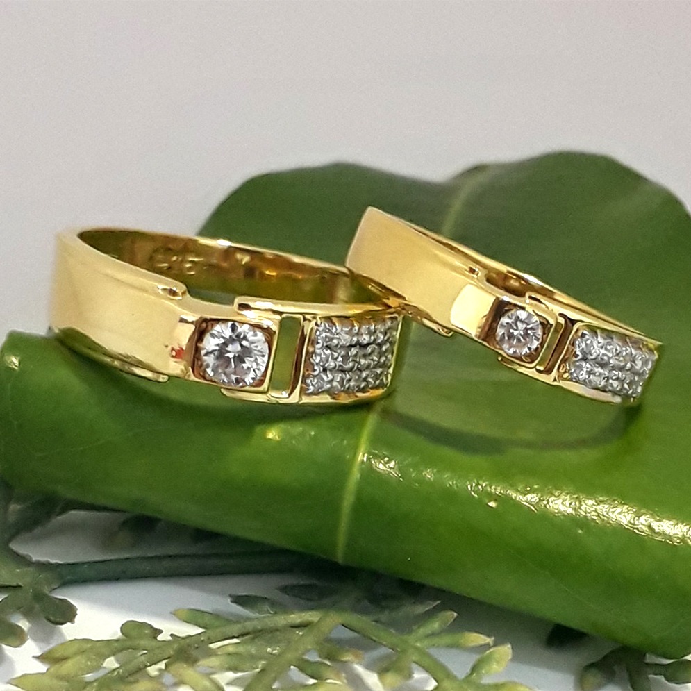 916 Gold Fancy Engagement Ring MJ-R015