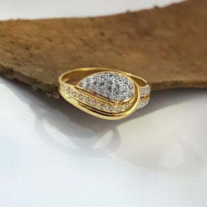 916 Gold Designer Ladies Ring MJ-R012