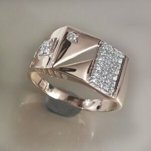 18KT Rose gold attractive ring for men mj-r003