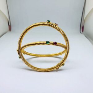 22KT/916 BEAUTIFUL GOLD  KADLI BANGLE