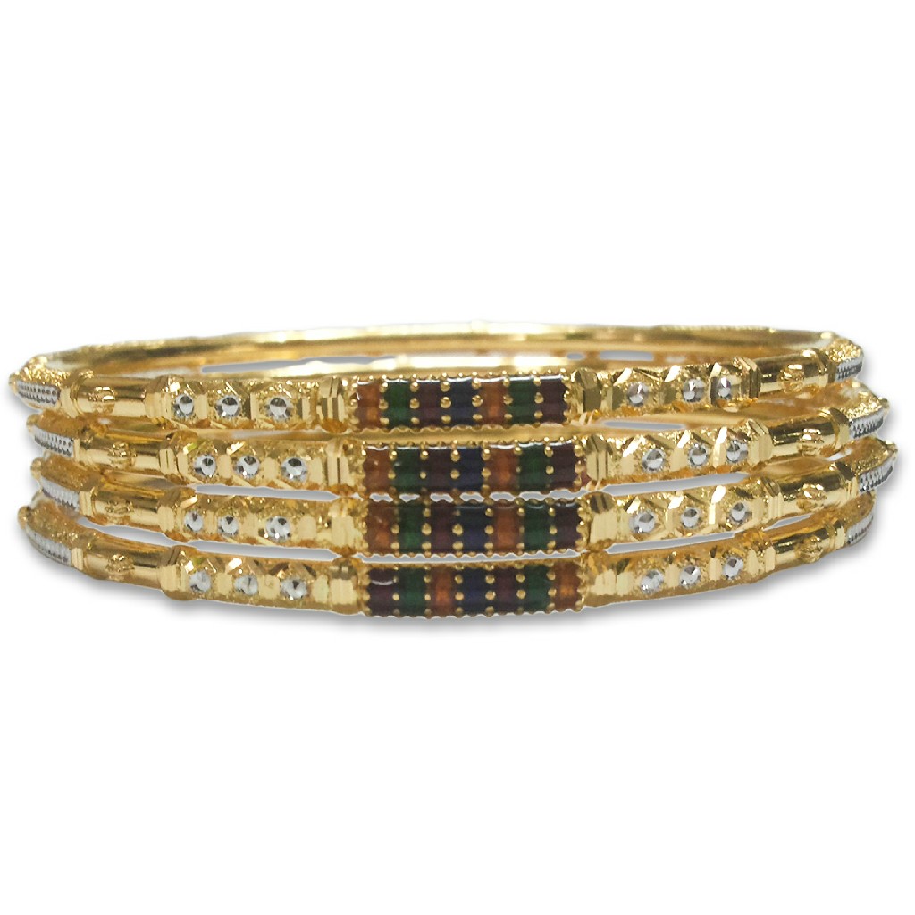 COLORFUL GOLD  KADLI BANGLE