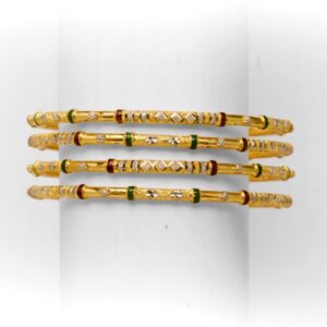 22KT/916 UNIQUE DESIGNED 4 PIPE GOLD  KADLI