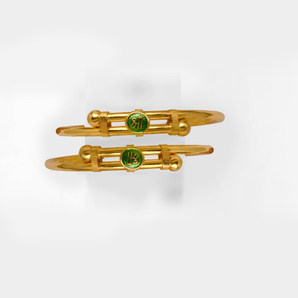 22Kt/916 SHREE DESIGNED GOLD  KIDS BANGLE