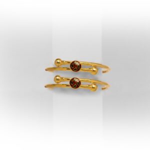 916 GOLD  ROUND MEENAKARI BABY BANGLE
