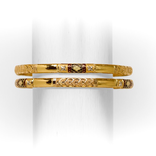 22 KT SINGLE PIPE  BANGLE