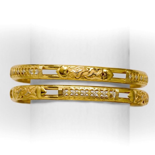 916 DOUBLE PIPE  BANGLE