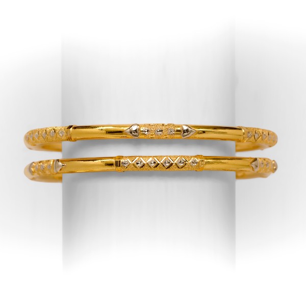 916 single pipe gold  bangle