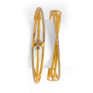 22Kt Gold Fancy Triple Line  Kadali BO-032