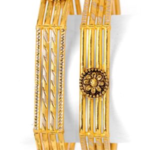 22Kt Gold Designer  Kadali Bangle BO-028