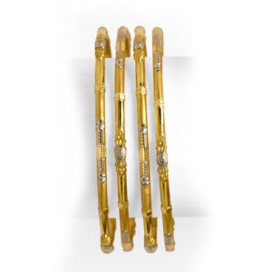916 Gold 4 Piece Bangle Set BO-027