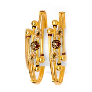 22Kt Gold Designer Ball Pipe  Kadali BO-026