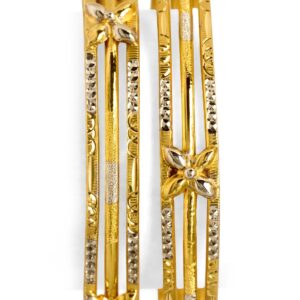 22Kt Gold 3 Pipe  Kadali Bangle BO-024