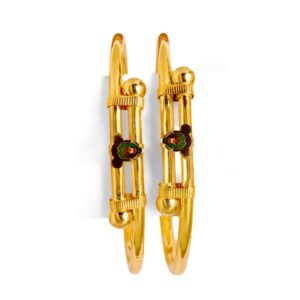 22Kt Gold Fancy Baby Bangle BO-016
