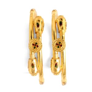 22KT Gold Attractive Ball Pipe  Kadali BO-014