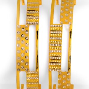 916 Gold Double Pipe  Kadali Bangle BO-012